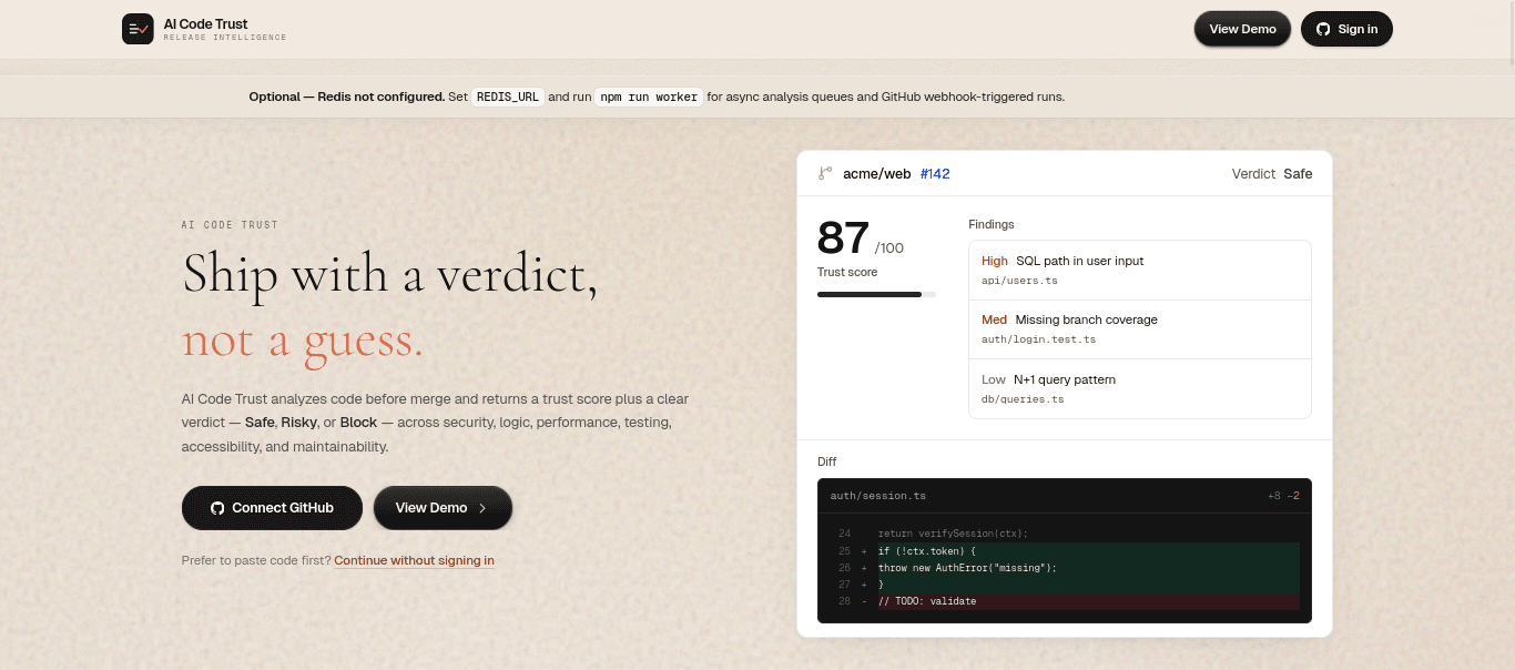 CodeTrust screenshot